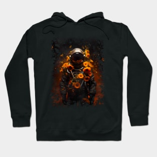 The astronaut and the sunflowers. Hoodie